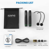 RENPHO Smart Jump Rope Pro Weighted Jump Rope with Counter, Cordless Jump Ropes for Fitness Crossfit, Gym, Burn Calorie, APP Data Analysis
