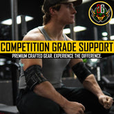 Goblin Gear 42" Super Heavy Duty Competition Grade Weightlifting/Powerlifting Elbow Wraps - 