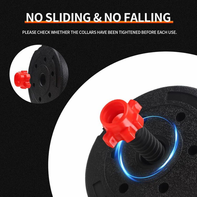 5-44Bls Adjustable Dumbbell Set for Home Gym Fitness Weight Plates, 3-In-1 Ergonomic Modes, Heavy Duty Cast for Strength Training Barbell Weight Set