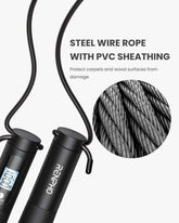 RENPHO Smart Jump Rope Pro Weighted Jump Rope with Counter, Cordless Jump Ropes for Fitness Crossfit, Gym, Burn Calorie, APP Data Analysis
