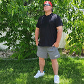 Blitz Fitness Apparel - These Shorts Are Comfortable, Stretchy, Great for Sports, Working Out at the Gym, Running, or Just Lounging around the House. They Have 2 Front Pockets an Elastic Waist Band with a Drawstring Keep Them Snug. 5-Inch Inseam Outfits