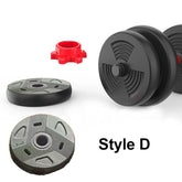 5-44Bls Adjustable Dumbbell Set for Home Gym Fitness Weight Plates, 3-In-1 Ergonomic Modes, Heavy Duty Cast for Strength Training Barbell Weight Set
